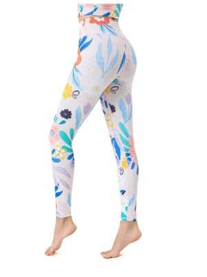 Legging Femme Imprimé Floral Taille Haute